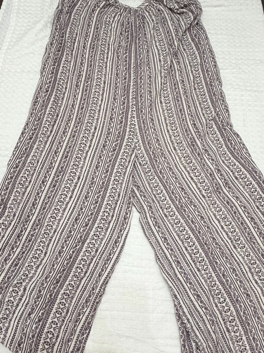 Shop Neighbor Boho Harem Jumpsuit Romper Size Small Rayon Festival Lounge - Picture 3 of 7